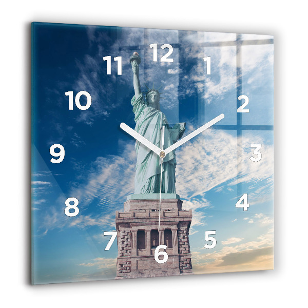 Square wall clock Statue of Liberty New York