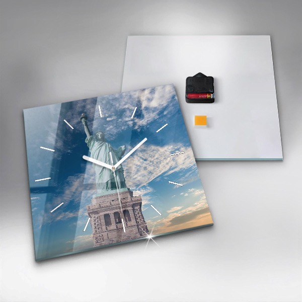 Square wall clock Statue of Liberty New York