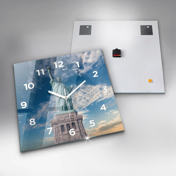 Square wall clock Statue of Liberty New York