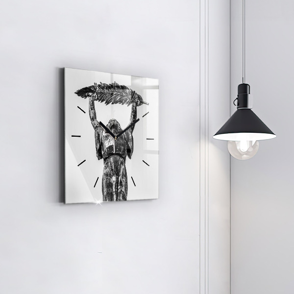 Square wall clock Statue of Liberty in Budapest