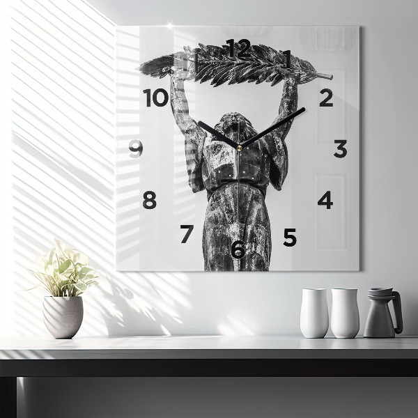 Square wall clock Statue of Liberty in Budapest
