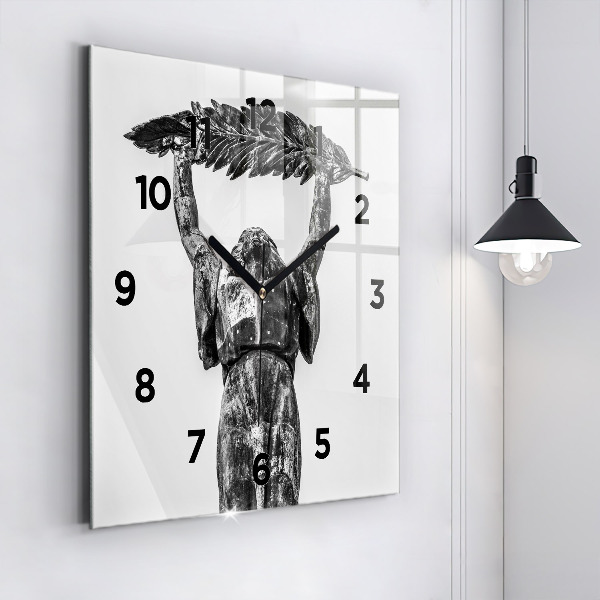 Square wall clock Statue of Liberty in Budapest