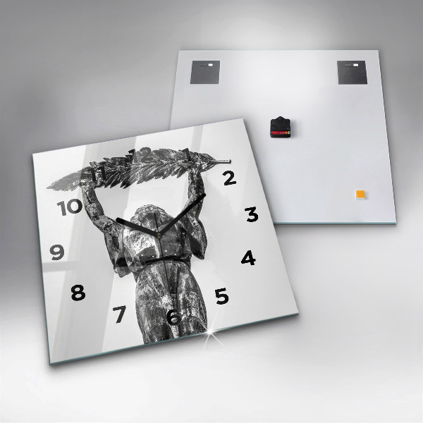 Square wall clock Statue of Liberty in Budapest