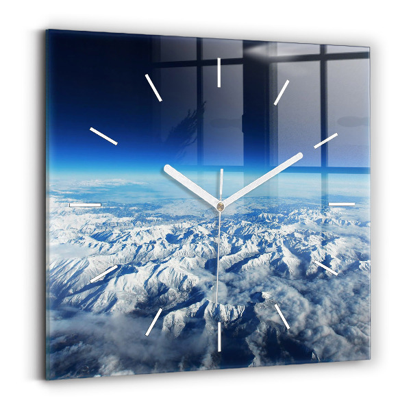 Square wall clock Landscape Mountains Pyrenees