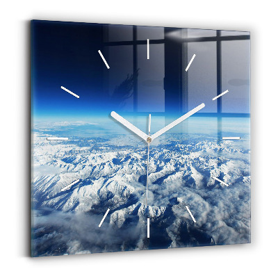 Square wall clock Landscape Mountains Pyrenees