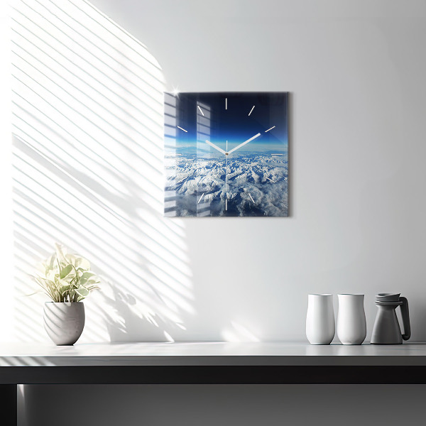 Square wall clock Landscape Mountains Pyrenees