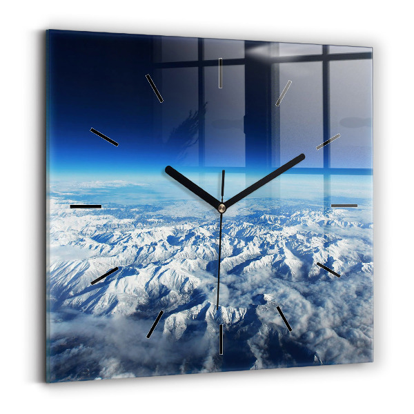 Square wall clock Landscape Mountains Pyrenees