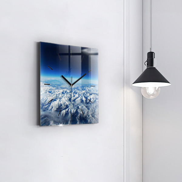 Square wall clock Landscape Mountains Pyrenees