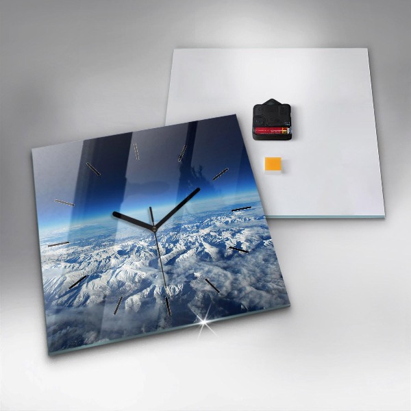 Square wall clock Landscape Mountains Pyrenees