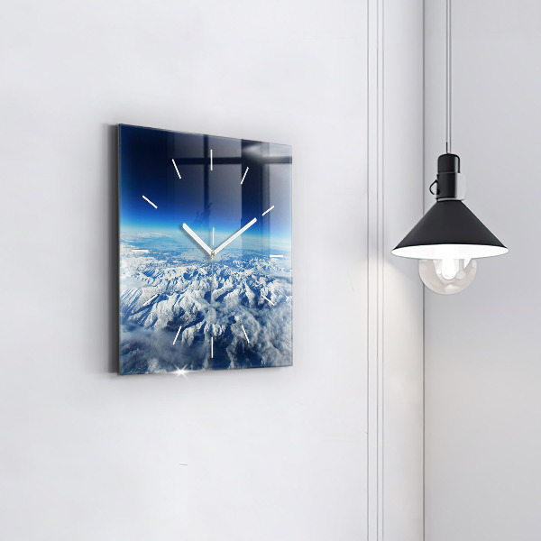 Square wall clock Landscape Mountains Pyrenees