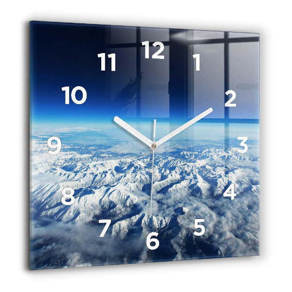 Square wall clock Landscape Mountains Pyrenees