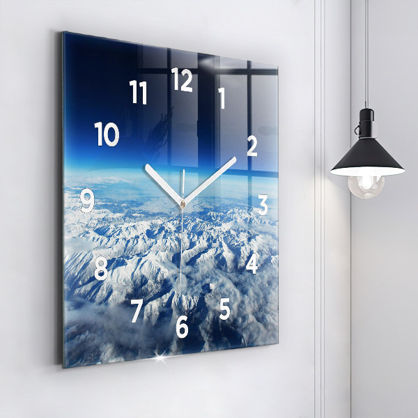Square wall clock Landscape Mountains Pyrenees