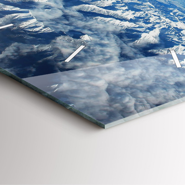 Square wall clock Landscape Mountains Pyrenees