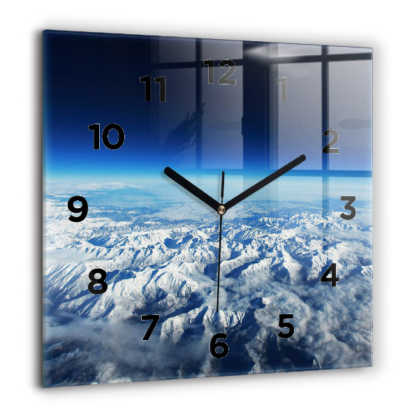 Square wall clock Landscape Mountains Pyrenees