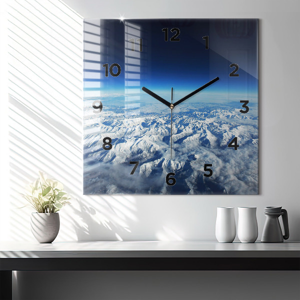 Square wall clock Landscape Mountains Pyrenees