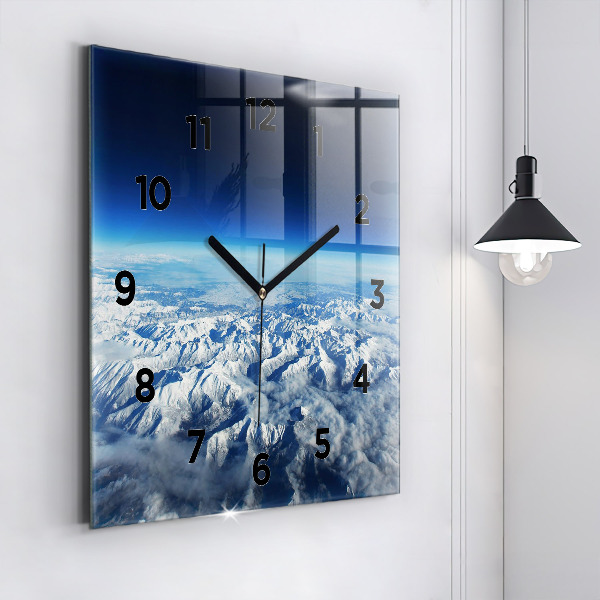 Square wall clock Landscape Mountains Pyrenees
