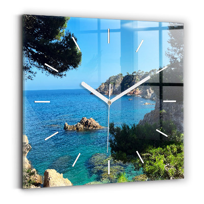 Square wall clock Costa Brava