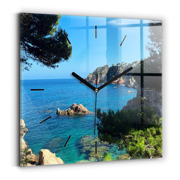Square wall clock Costa Brava