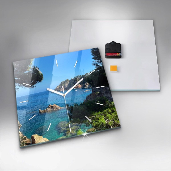 Square wall clock Costa Brava