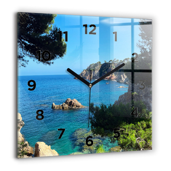 Square wall clock Costa Brava