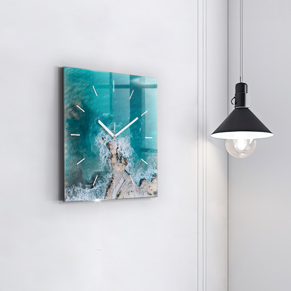 Square wall clock Fjords in Costa Blanca