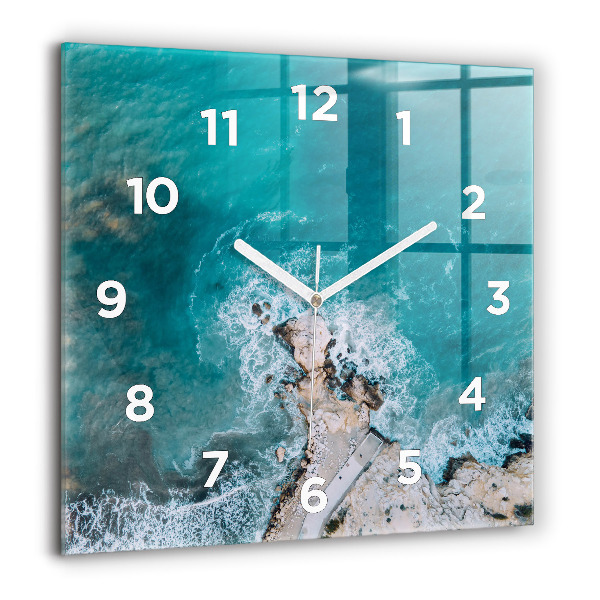 Square wall clock Fjords in Costa Blanca