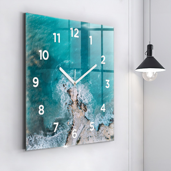 Square wall clock Fjords in Costa Blanca