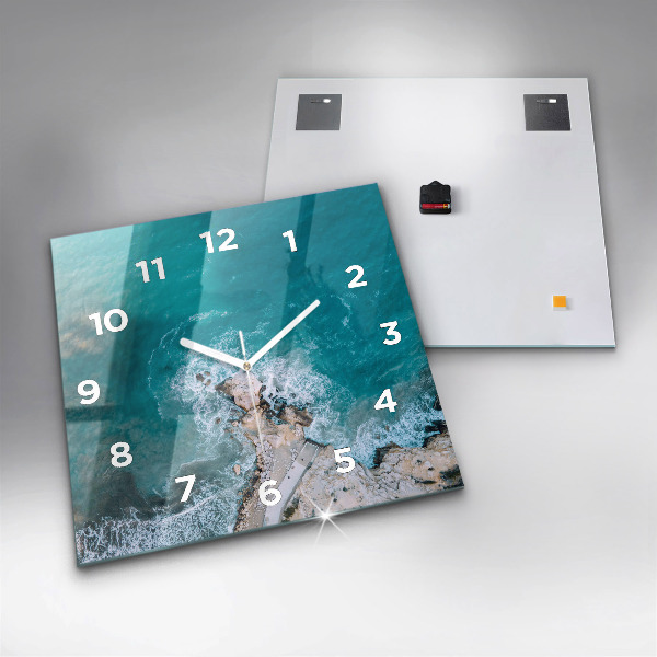 Square wall clock Fjords in Costa Blanca