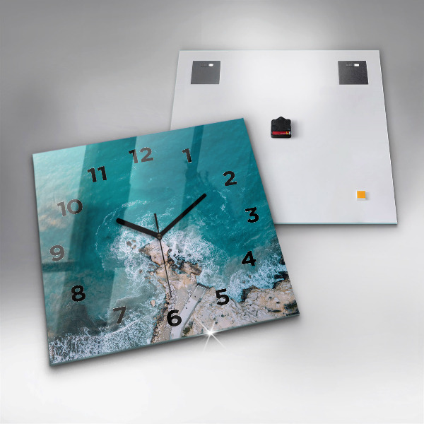 Square wall clock Fjords in Costa Blanca
