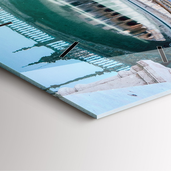 Square wall clock Plaza de Espana in Seville