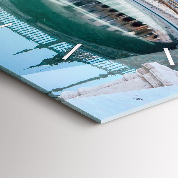 Square wall clock Plaza de Espana in Seville