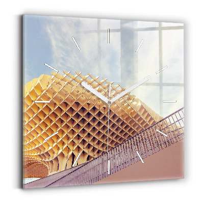 Square wall clock Viewpoint in Seville