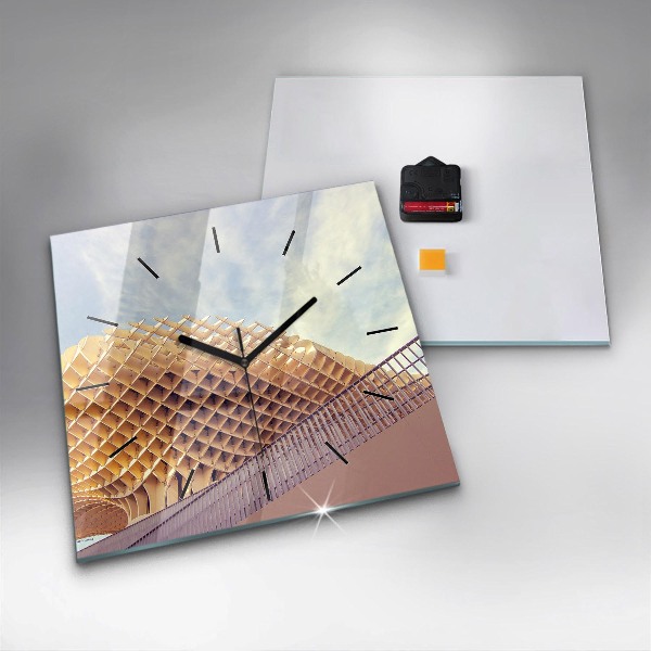 Square wall clock Viewpoint in Seville