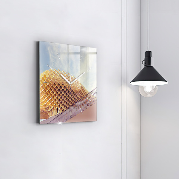 Square wall clock Viewpoint in Seville