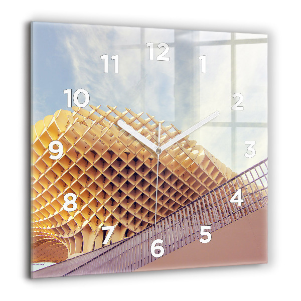 Square wall clock Viewpoint in Seville