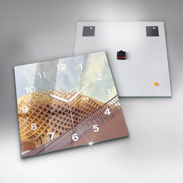 Square wall clock Viewpoint in Seville