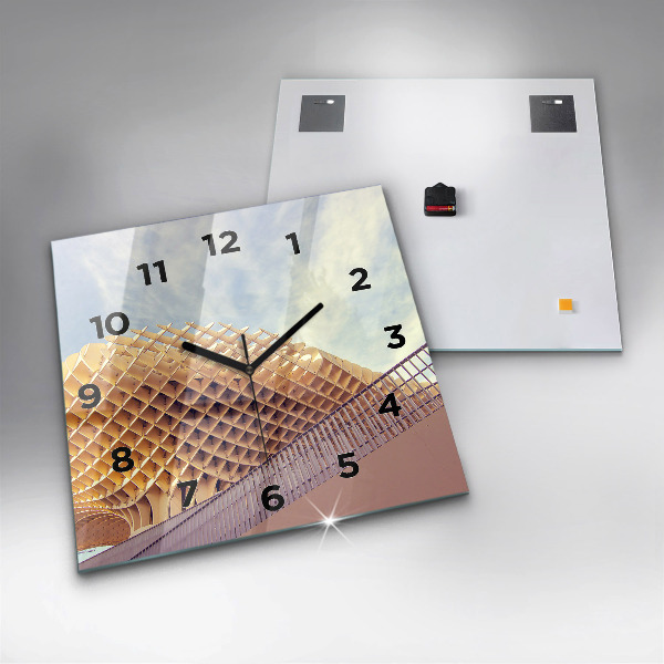 Square wall clock Viewpoint in Seville