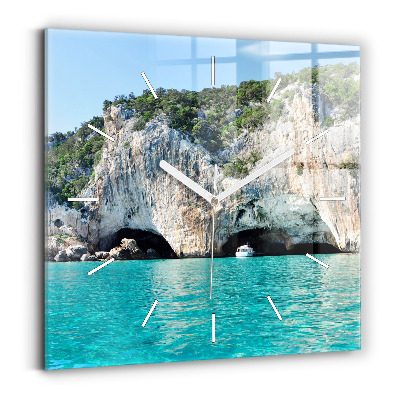 Square wall clock Underwater Cave