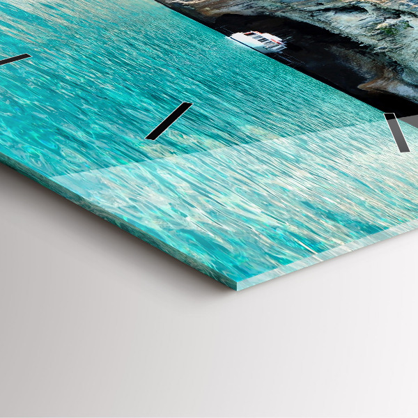 Square wall clock Underwater Cave