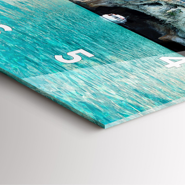 Square wall clock Underwater Cave