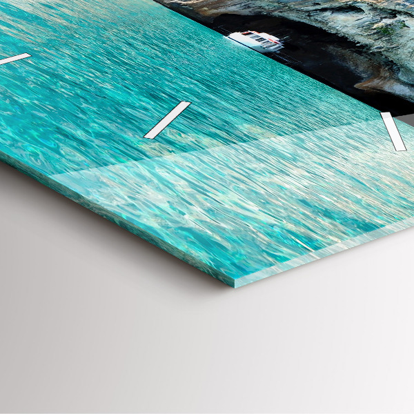 Square wall clock Underwater Cave