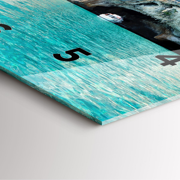 Square wall clock Underwater Cave