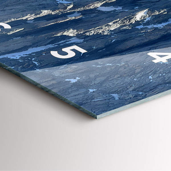 Square wall clock Alps Mountains in Winter