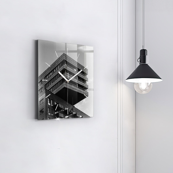 Square wall clock Architecture in Amsterdam