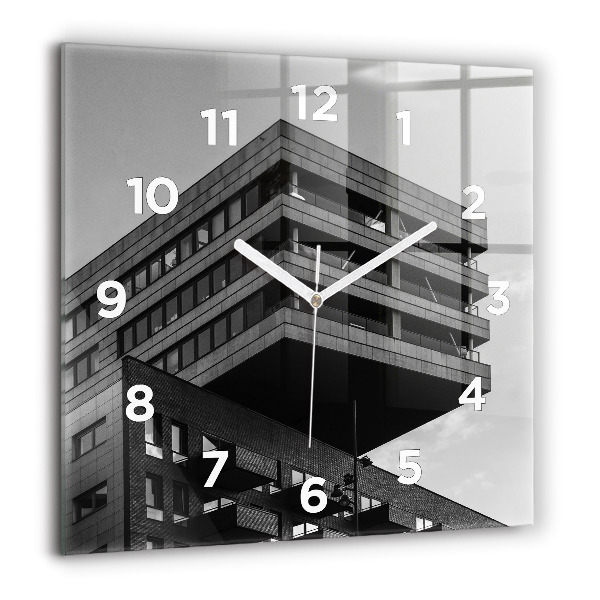 Square wall clock Architecture in Amsterdam