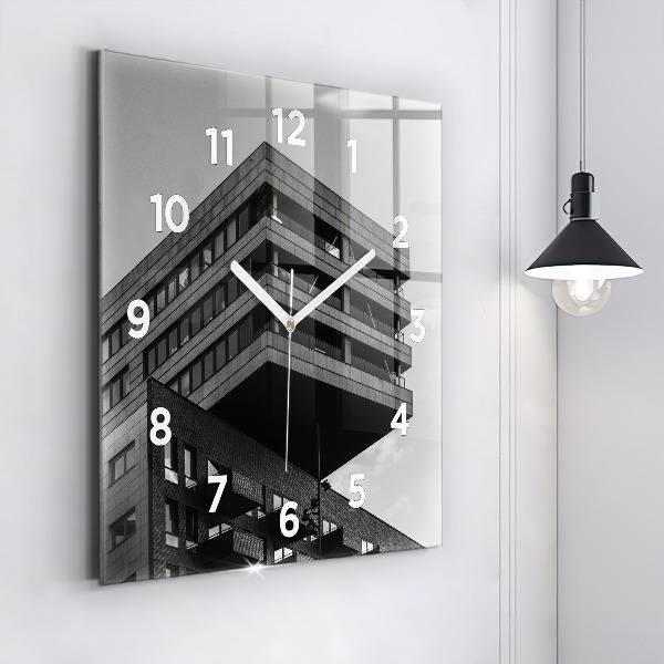 Square wall clock Architecture in Amsterdam