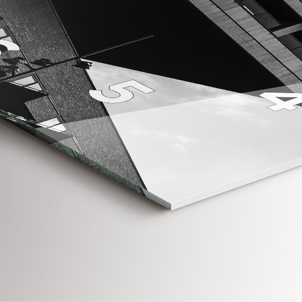 Square wall clock Architecture in Amsterdam