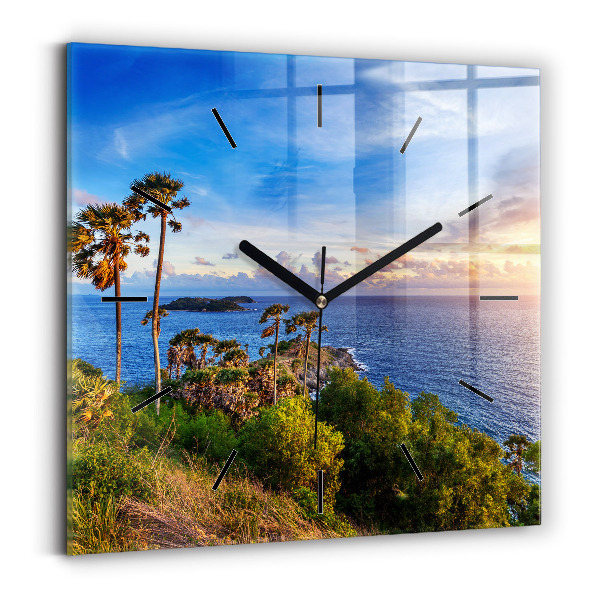 Square wall clock Phuket in Thailand