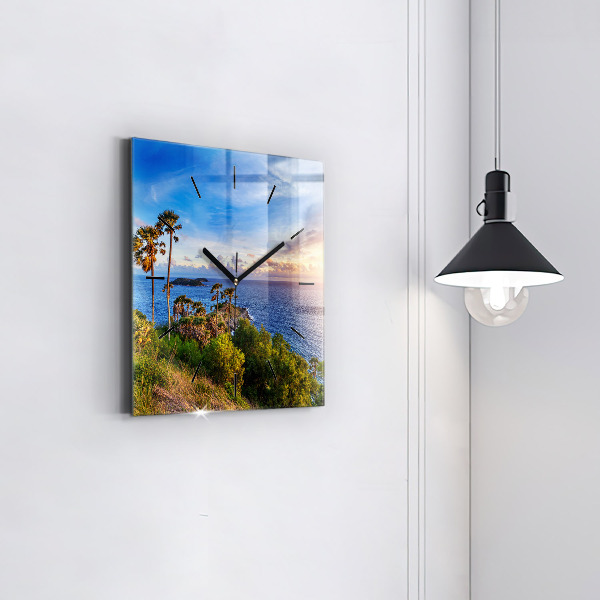 Square wall clock Phuket in Thailand