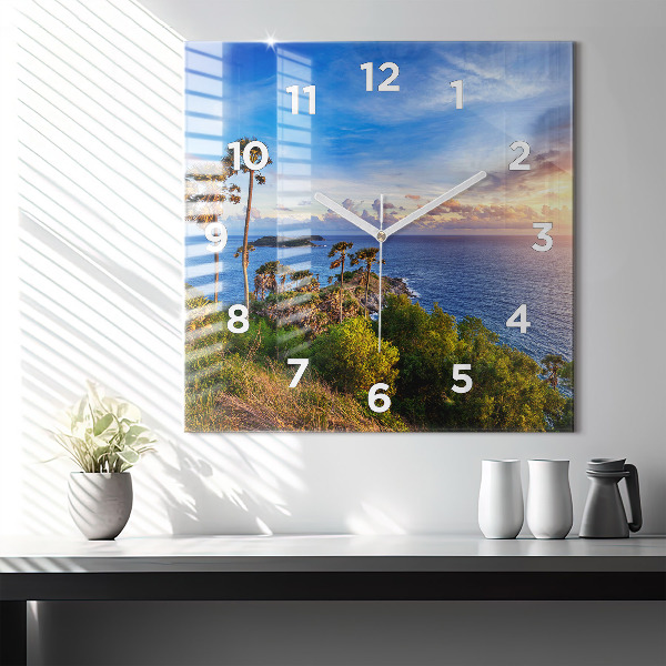 Square wall clock Phuket in Thailand
